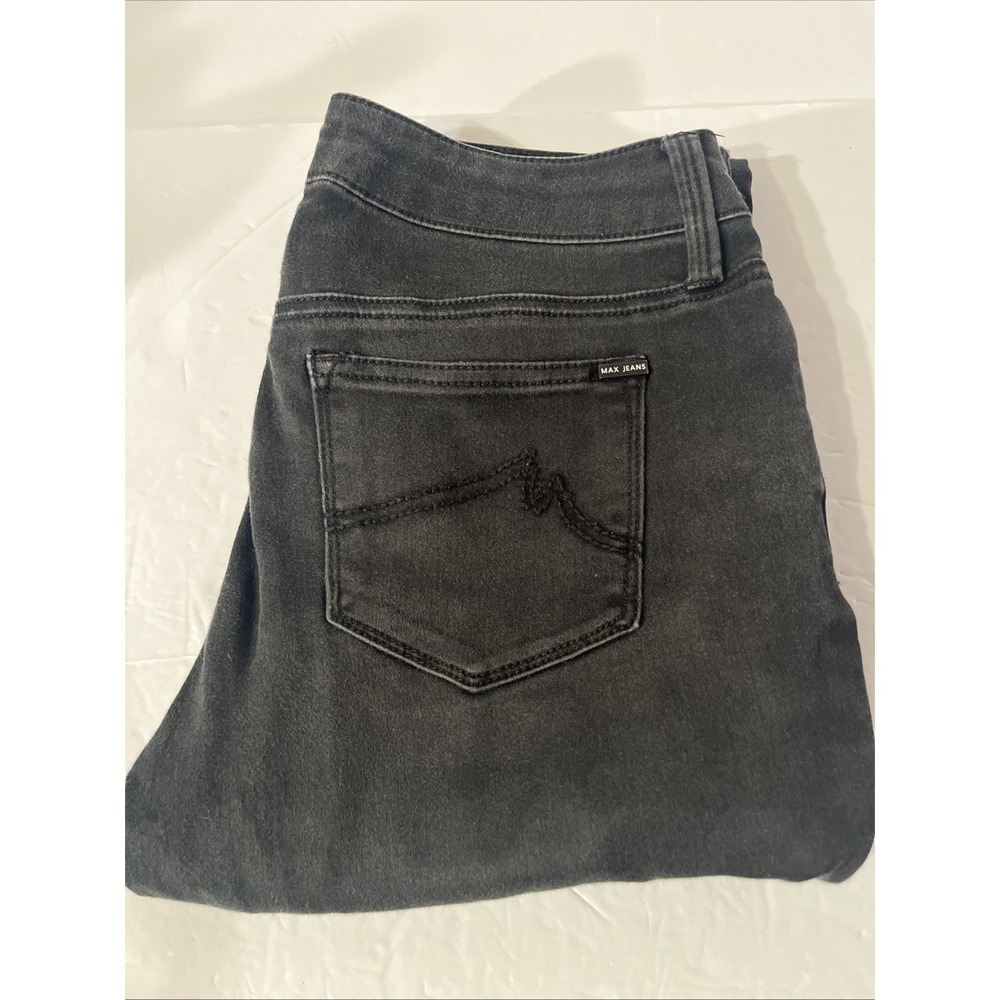 Max Jeans Women's Straight Stretch Fit Black Jeans Size 4